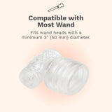 Le Wand Clear Male Masturbator Wand Head Attachment Penis Stroker