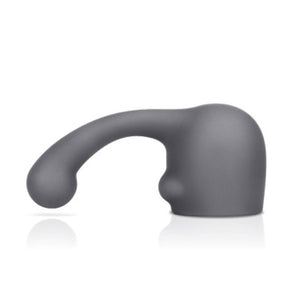 Le Wand Curve Massager Black Weighted Silicone Head G-Spot Attachment