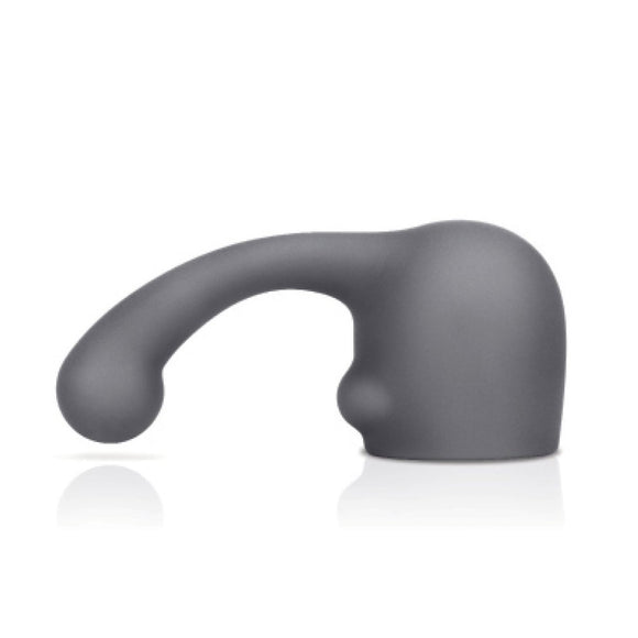 Le Wand Curve Massager Black Weighted Silicone Head G-Spot Attachment