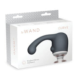 Le Wand Curve Massager Black Weighted Silicone Head G-Spot Attachment
