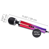 Le Wand Die Cast Metal Plug-In Vibrating Massager Ombre Power Sex Toy