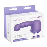 Le Wand Petite Ripple Massager Purple Silicone Head G-Spot Attachment