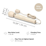 Le Wand Plug-In Vibrating Massager Cream Mains Power Vibe Sex Toy