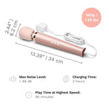 Le Wand Plug-In Vibrating Massager Rose Gold Mains Power Vibe Sex Toy
