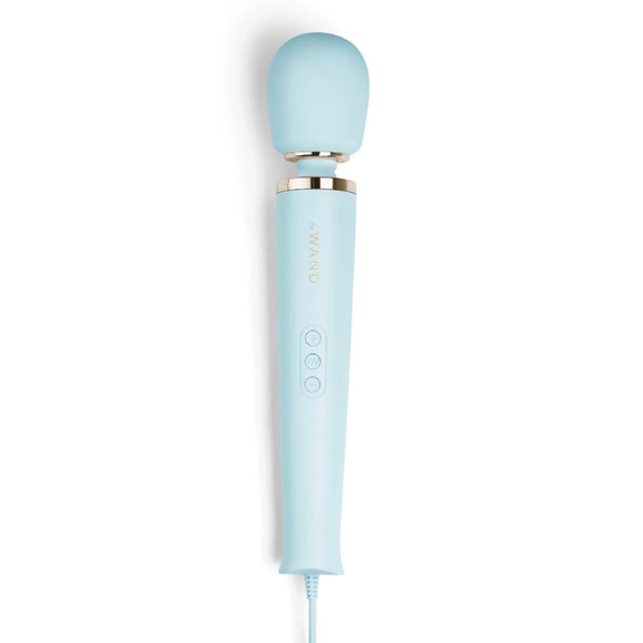Le Wand Vibrating Massager Sky Blue Powerful Mains Plug-In Sex Toy