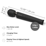 Le Wand Rechargeable Massager Black Wireless Luxury Vibrator Sex Toy