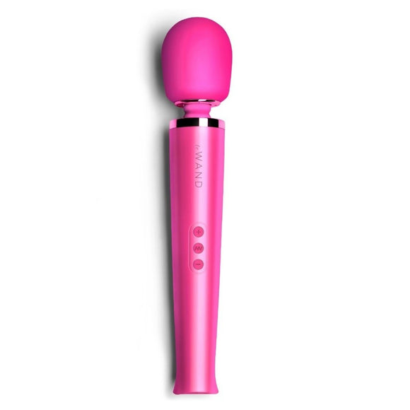 Le Wand Rechargeable Vibrating Massager Magenta Pink Powerful Sex Toy