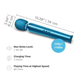 Le Wand Rechargeable Vibrating Massager Pacific Blue Powerful Sex Toy
