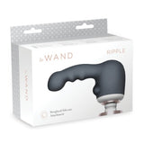 Le Wand Ripple Massager Black Weighted Silicone Head G-Spot Attachment