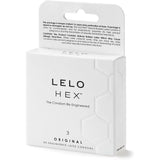 Lelo Hex Original Condoms 3 Pack Latex Safe Sex Hexagonal Prophylactic