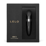 Lelo Mia 2 Personal Massager Lipstick Mini Vibrator Black Bullet USB Rechargeable Discreet Travel Sex Toy