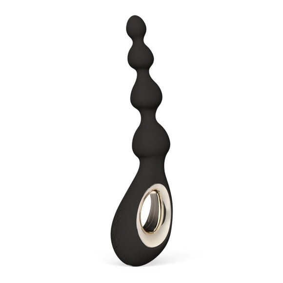 Lelo Soraya Beads Black Anal Massager Butt Plug Vibrator Prostate Play Sex Toy