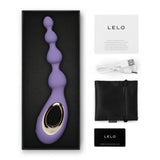 Lelo Soraya Beads Anal Massager Violet Dusk Butt Plug Vibrator Prostate Play Sex Toy