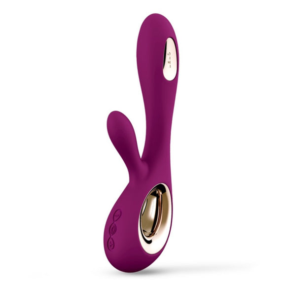 Lelo Soraya Wave Dual Action Massager Deep Rose Rabbit Vibrator Sex Toy