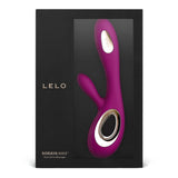 Lelo Soraya Wave Dual Action Massager Deep Rose Rabbit Vibrator Sex Toy