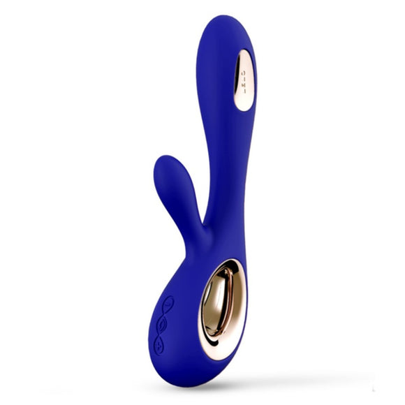 Lelo Soraya Wave Dual Action Massager Midnight Blue Rabbit Vibrator Sex Toy