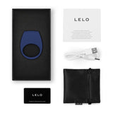 Lelo Tor 3 Vibrating Couples Cock Ring Base Blue App Control Penis Erection Sex Toy