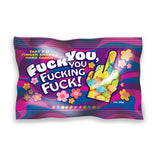 Fuck You, You Fucking Fuck Candy 85g Middle Finger Shaped Rude Tart Sweets Funny Gift