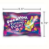 Fuck You, You Fucking Fuck Candy 85g Middle Finger Shaped Rude Tart Sweets Funny Gift