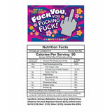 Fuck You, You Fucking Fuck Candy 85g Middle Finger Shaped Rude Tart Sweets Funny Gift