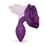 Love To Love Open Roses Small Butt Plug Soft Purple Anal Flower Petal Beginner Sex Toy