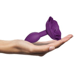 Love To Love Open Roses Small Butt Plug Soft Purple Anal Flower Petal Beginner Sex Toy