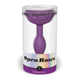 Love To Love Open Roses Small Butt Plug Soft Purple Anal Flower Petal Beginner Sex Toy