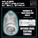Lovebotz Milker Masturbator with Ball Strap