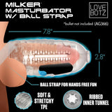 Lovebotz Milker Masturbator with Ball Strap