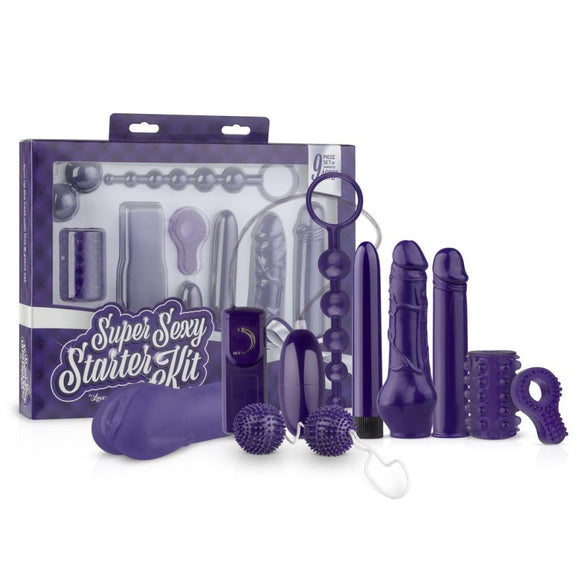 Loveboxxx Super Sexy Purple Sex Toy Starter Kit Couples Beginner Assorted Play Set