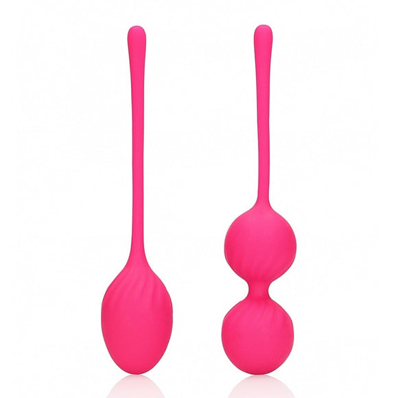 Loveline Thumping Kegel Ball Set 2 Piece Pink Womens Pelvic Floor Training Exercise Kit