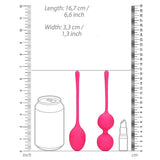 Loveline Thumping Kegel Ball Set 2 Piece Pink Womens Pelvic Floor Training Exercise Kit