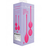 Loveline Thumping Kegel Ball Set 2 Piece Pink Womens Pelvic Floor Training Exercise Kit