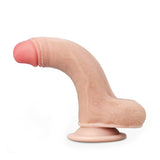 Lovetoy 7" Sliding Skin Dildo Realistic Penis Dual Layer Dong Sex Toy