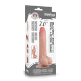 Lovetoy 7" Sliding Skin Dildo Realistic Penis Dual Layer Dong Sex Toy