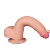 Lovetoy 9" Sliding Skin Easy Bend Dildo Realistic Penis Dual Layer Flexible Dong Suction Cup Sex Toy