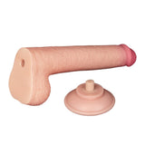 Lovetoy 9" Sliding Skin Easy Bend Dildo Realistic Penis Dual Layer Flexible Dong Suction Cup Sex Toy