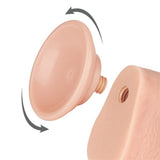 Lovetoy 9" Sliding Skin Easy Bend Dildo Realistic Penis Dual Layer Flexible Dong Suction Cup Sex Toy