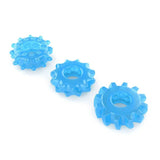 Lovetoy Lumino Play Glow In The Dark 3 x Cock Ring Set Penis Testicle Bands Night Fun