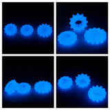 Lovetoy Lumino Play Glow In The Dark 3 x Cock Ring Set Penis Testicle Bands Night Fun
