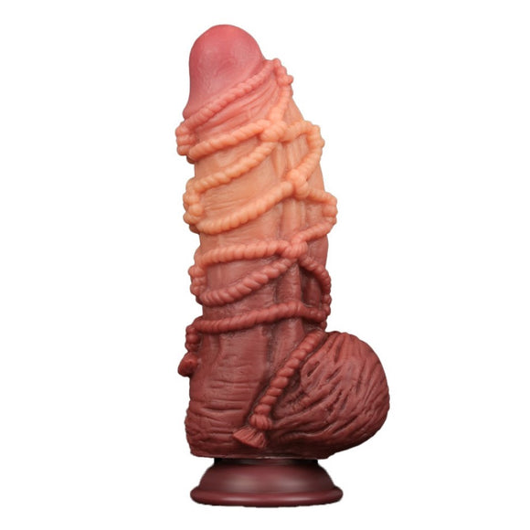 Lovetoy Nature Cock Rope Bondage Fetish Dual Layer Realistic Penis Dildo Fantasy Sex Toy