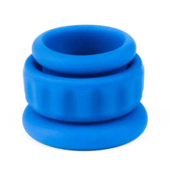Lovetoy Pinnacle Pro Twin Flex Blue Ball Stretcher Cock Ring Set