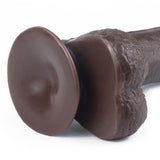 Lovetoy Sliding Skin 7 Inch Black Cock Dual Layer Dong Realistic Flexible Penis Dildo Sex Toy
