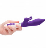 Luna Adonis Rabbit Vibrator Rechargeable Purple G-Spot Bunny Vibe Sex Toy