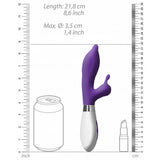 Luna Adonis Rabbit Vibrator Rechargeable Purple G-Spot Bunny Vibe Sex Toy