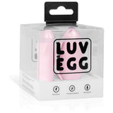 LUV EGG Remote Control Vibrating Egg Pink Silicone Bullet Vibe Sex Toy