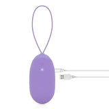 LUV EGG XL Vibrating Egg Remote Control Purple Silicone Extra Large Vibe Sex Toy