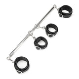 Lux Fetish 4 Cuff Expandable Spreader Bar Set Wrist & Ankle Bondage Restraints Play