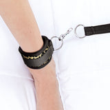 Lux Fetish Bed Spreader 7pc Leopard Cuff Restraint System Bondage Play