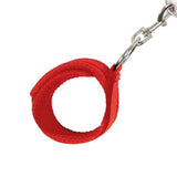 Lux Fetish 7 Piece Bed Spreader Restraint System Red Cuffs Bondage Play